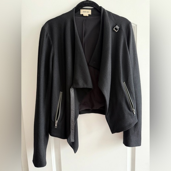 Helmut Lang Black Asymmetrical Blazer - Picture 9 of 13
